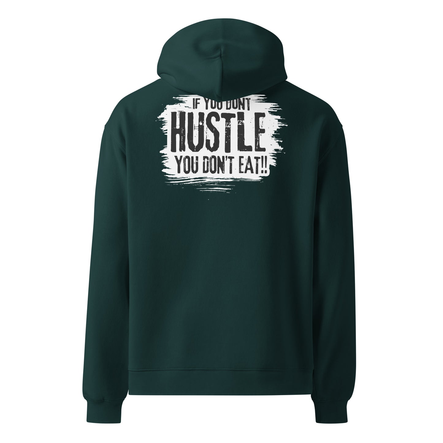 Hustle Cult Bear Logo / If You Don't Hustle You Don't Eat Unisex oversized hoodie